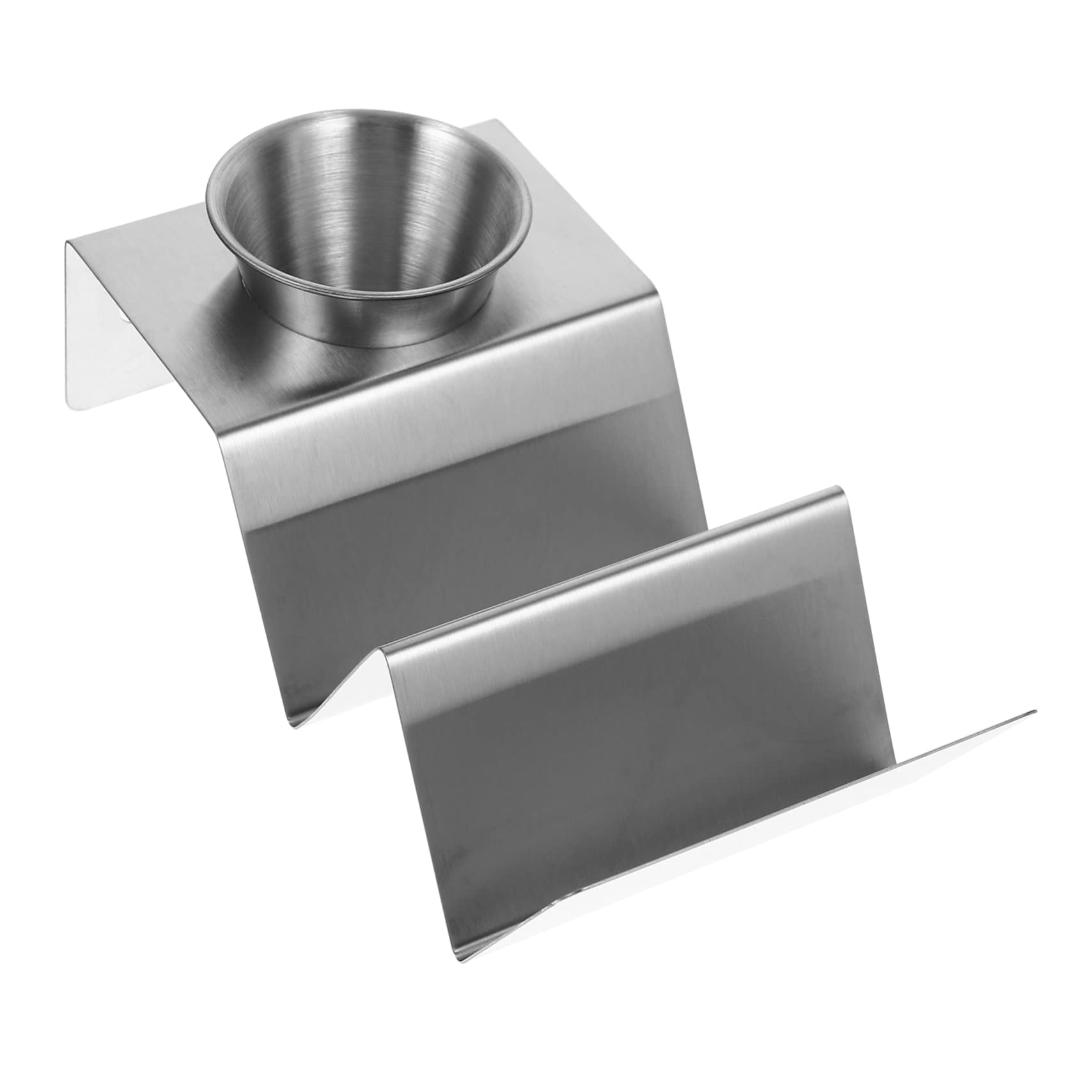 SOLUSTRE 1Set Stainless Steel Taco Holder Stand Kitchen Essential for Tacos Burritos Sandwiches Easy Vertical Serving for Home Restaurant Use of Metal Taco Rack