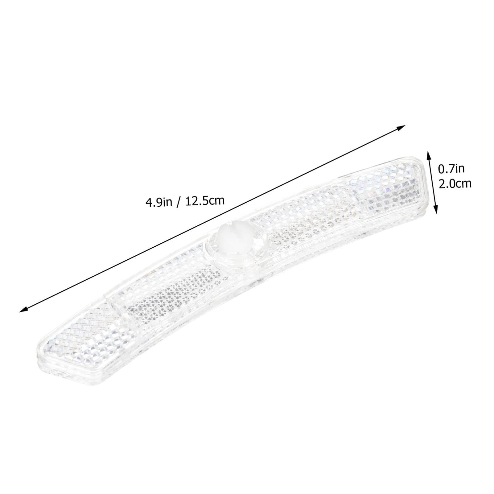 VANZACK 20Pcs Professional Bike Reflectors Ultra Bright Reflective Signs for Enhanced Night Safety Fit for Bicycles and Motorcycles Easy Installation