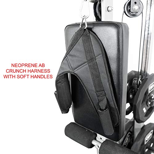 Valor Fitness CB-12 Lat Pulldown Machine, Low Row Machine, Cable Curl Bar, and Ab Machine Home Gym Equipment