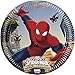 Procos 85152 – Assiettes Papier Ultimate Spider Man Web Warriors, Ø20 cm, 8 pièces, Rouge/Bleu/Bleu Clair