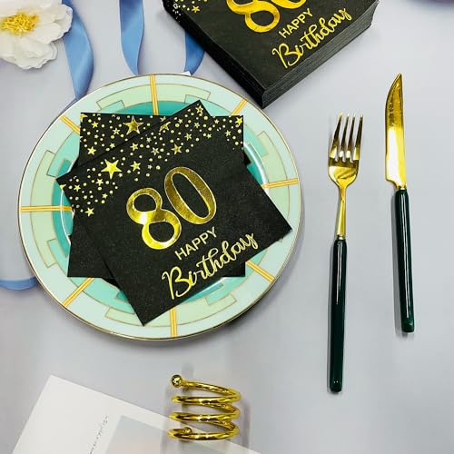 Set of 20 Individual Decoupage Paper Party Napkins Art Deco, turquoise Beverage Watercolor Decor Luncheon Beverage Christmas Series Napkin for a Birthday, Holiday, Wedding, Cocktail Party