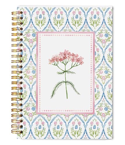 Carnet mignon pour femme 14x21 cm à double spirale et couverture rigide