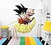 Vinilo de Pared Tamaño Real Dragon Ball Super Goku Niño Nube Producto Oficial | 103x110 cm |Vinilo para Paredes | Producto Original | Vinilo Adhesivo | Mural | Decoración Hogar | DBS