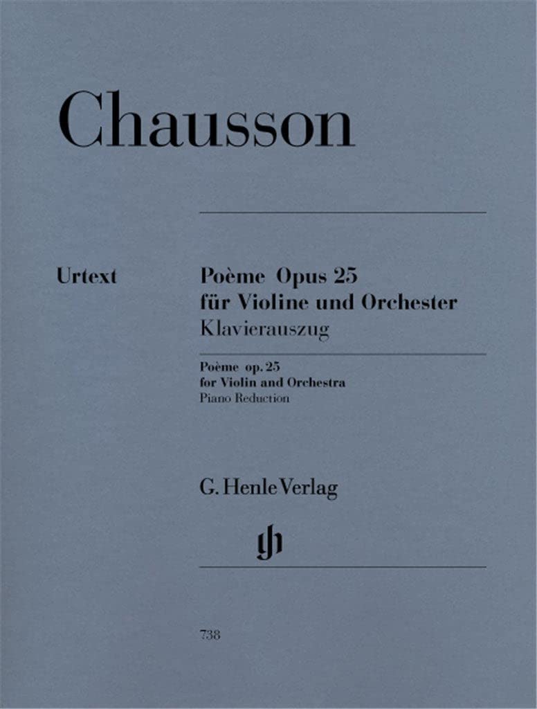 Poème for Violin and Orchestra op. 25 - violin and orchestra - piano reduction with solo part - (HN 738)