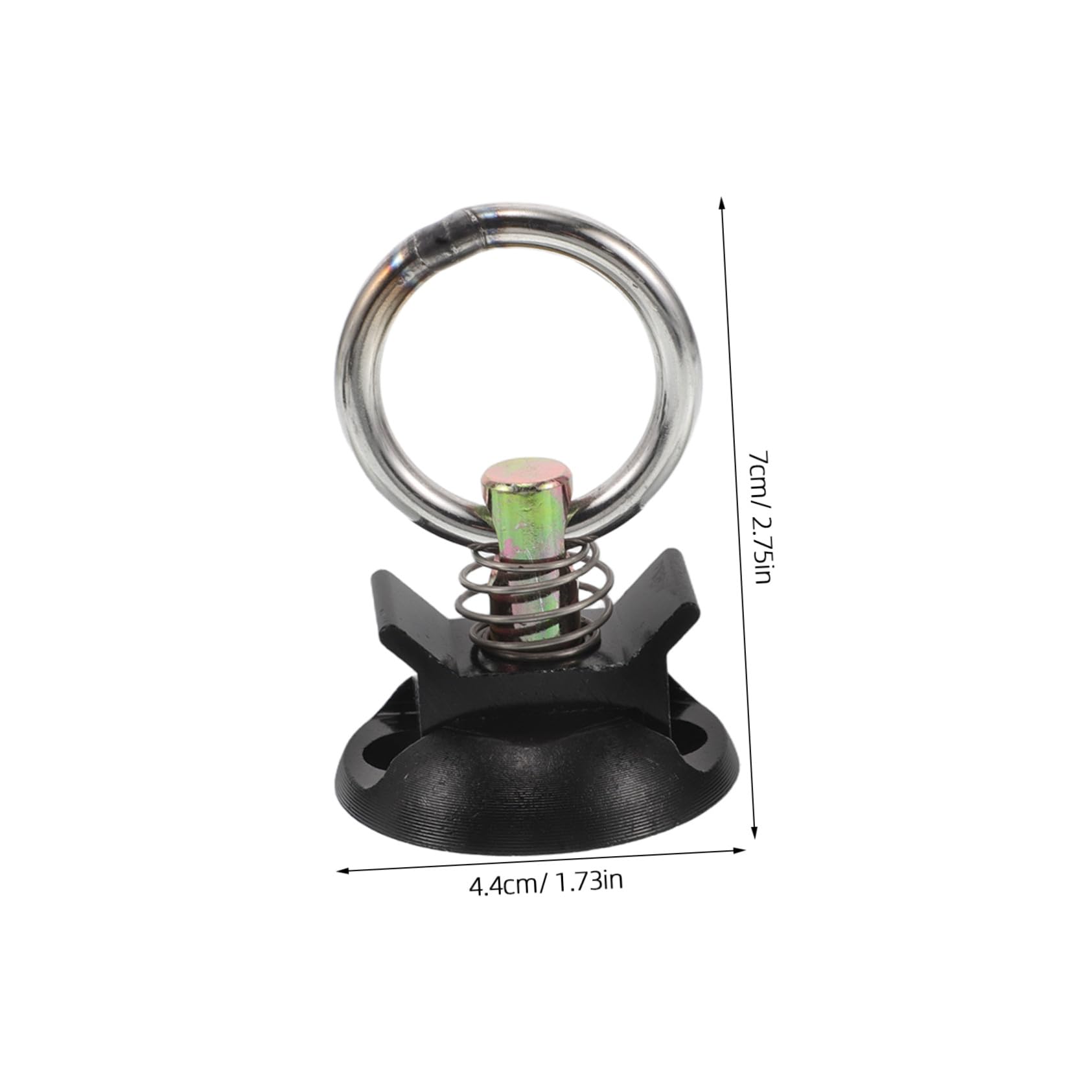 Kit de Puntos de Anclaje Redondos para Amarre de Motocicleta 4 Unidades Acero Resistente Sistema de Anclaje de Remolque para Carga Segura en Exteriores y Transporte