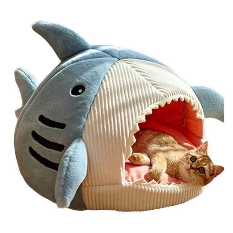 KOSTEN Letto per Caniletto Gatto Chiuso per Letti Portatili per Animali Domestici Cuscini Cuscini Cuscinetto Cuscino Tappetino Cucciolo Nido Nido Gatti Merci-Blu-S (38X35X32Cm)