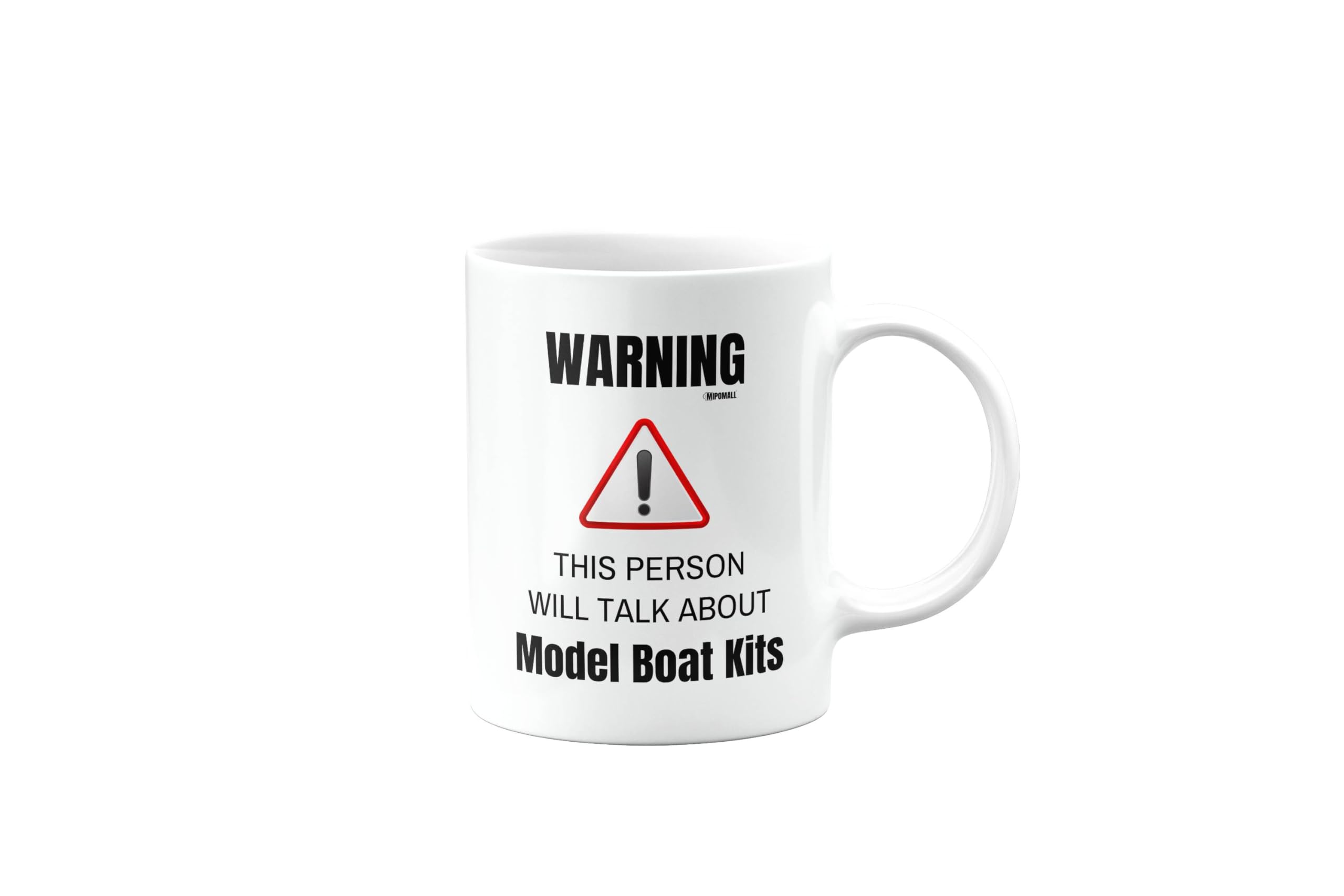 MIPOMALL Funny Model Boat Kits Mug, Warning This Person Will Talk About, Birthday Present, Gift for Someone who Loves Model Boat Kits, mm-CA_148_62