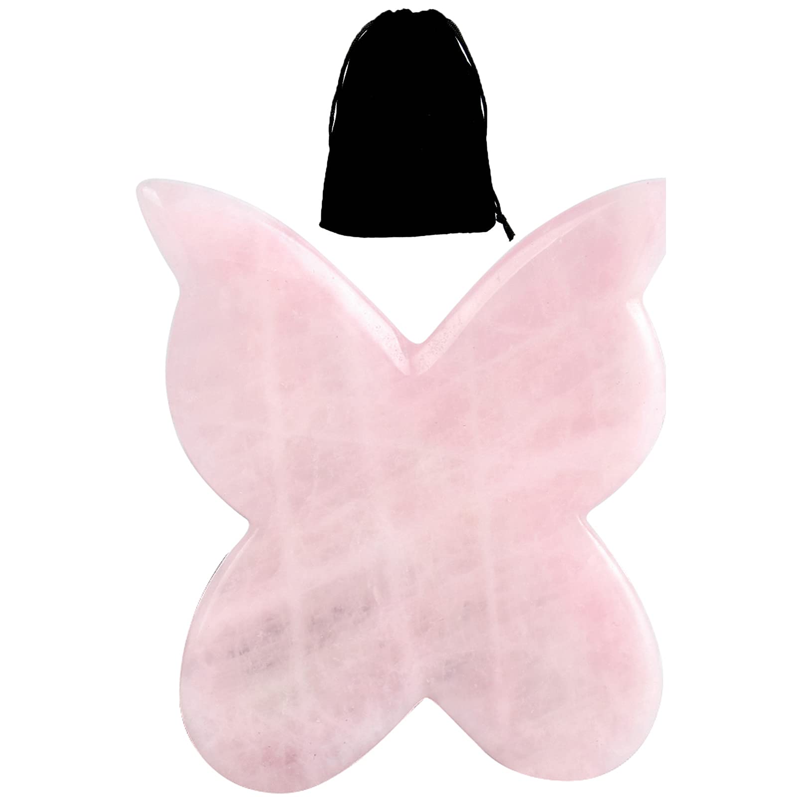 Jade Gausha Tool Scraping Apparatus Face Massage Butterfly Gua Sha