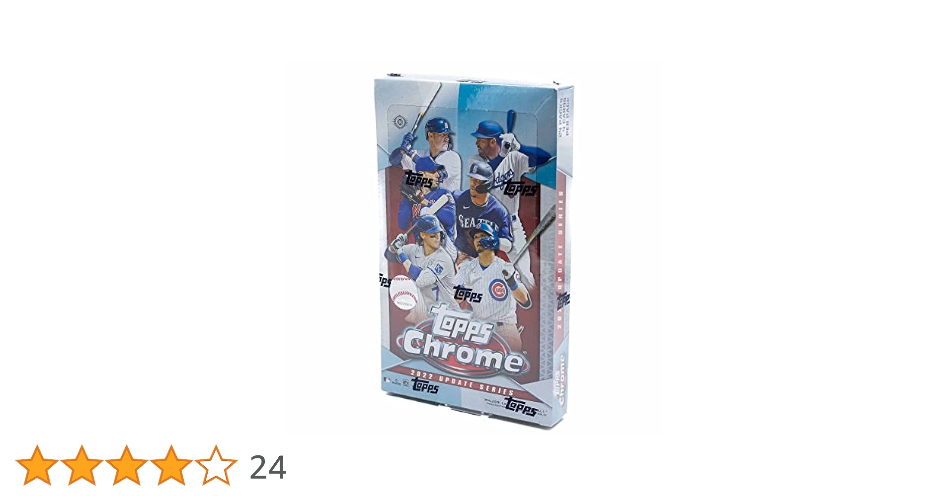Topps Chrome 2022 Update Series Hobby Box (24 Packs of