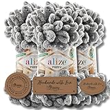 INNOVATION SANS AIGUILLE – Découvrez le plaisir du tricot à la main avec cette laine à boucles unique qui se travaille simplement avec les doigts.