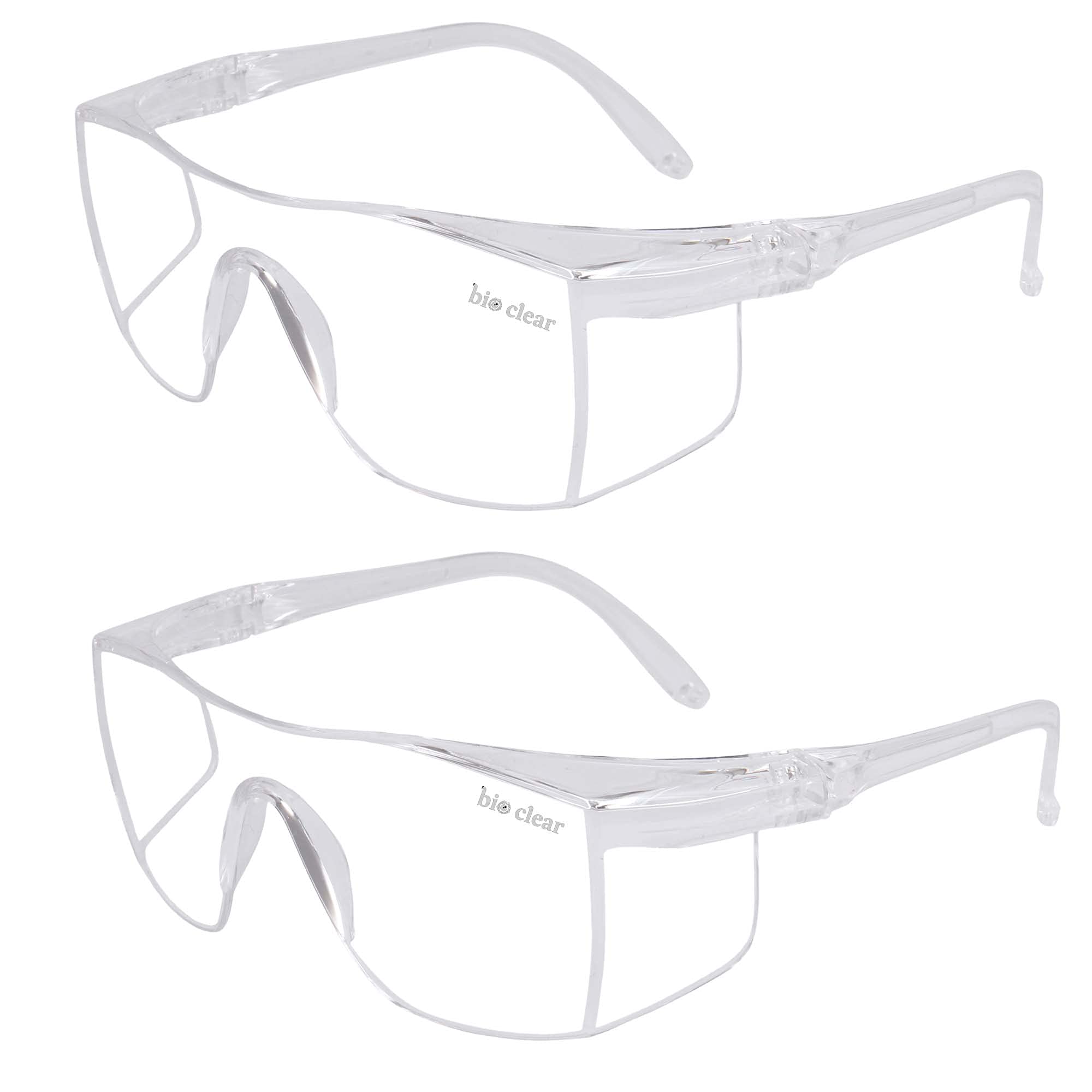 wrap around safety goggle for chemistry labs, dust protection, Splash protection,Wood-working, Grinding and for Laboratory(BSL-1) (Pack of 2)