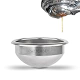 watchget 58mm Espresso Portafilter Basket 316 Stainless Steel Filter Basket Spherical Bottom Design for Even Espresso Extraction, Compatible with 58mm Espresso Machines