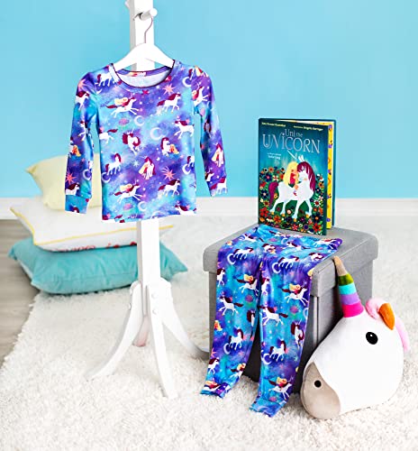 Baby Starters Uni the Unicorn 2-Piece Snug Fit Girls Pajamas (Silky Jersey, Purple Tie-Dye Print)2