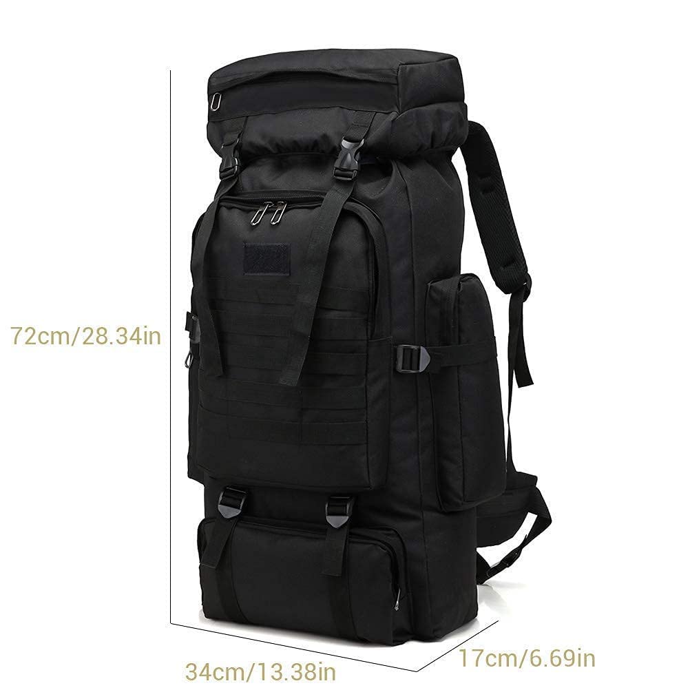 Sac à dos de randonnée homme 60L-80L sac à dos militaire tactique étanche sac à dos de survie MOLLE grand sac a dos randonnee voyage pour l'escalade, le camping, le chasse