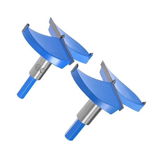 uxcell Forstner - Brocas de carburo de tungsteno de 3.740 in, 3.346 in, para sierra, abridor de taladro para carpintería, bisagra de perforación,