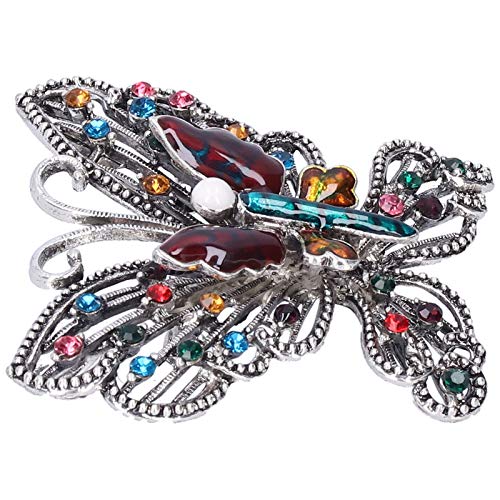 Brosche, Kleidung Dekoration Mantel Abzeichen Brosche Pin Hollow Butterfly Patter zum Valentinstag für Verlobungshochzeit(color) Cover
