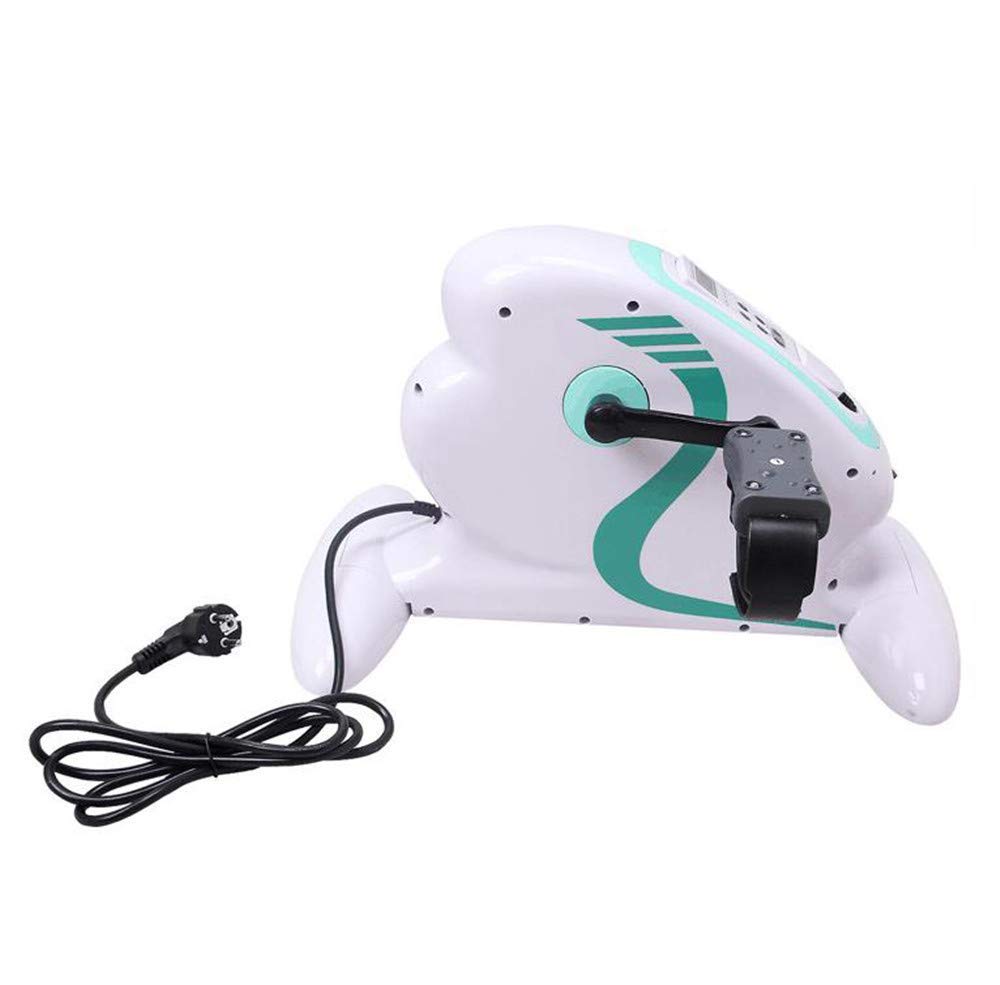 Unter dem Schreibtisch Pedaltrainer Fitness elektrisch motorisierter Mini-Fahrradtrainer, elektrisches Pedalfahrrad tragbare Fitnessübungen Arme/Beine Widerstandszyklus Indoor Gym Minitrainer