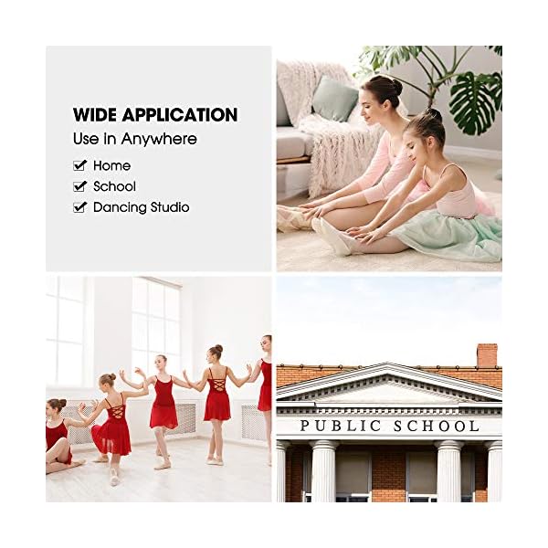 TOUSKII-Ballet-Barre-Portable-for-Home-Kids-Ballet-Bar-Adjustable-Double-Freestanding-Ballet-Exercise-Equipment-4FT-Dance-Bar-for-Women-with-Adjustable-Stretcher-for-Dancing-Stretch-250LB-Capacity TOUSKII Ballet Barre Portable for Home, Kids Ballet Bar Adjustable Double Freestanding Ballet Exercise Equipment, 4FT Dance Bar for Women with Adjustable Stretcher for Dancing Stretch, 250LB Capacity