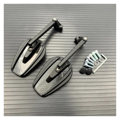 Espejos retrovisores moto universales para manillar de extremo lateral en aluminio