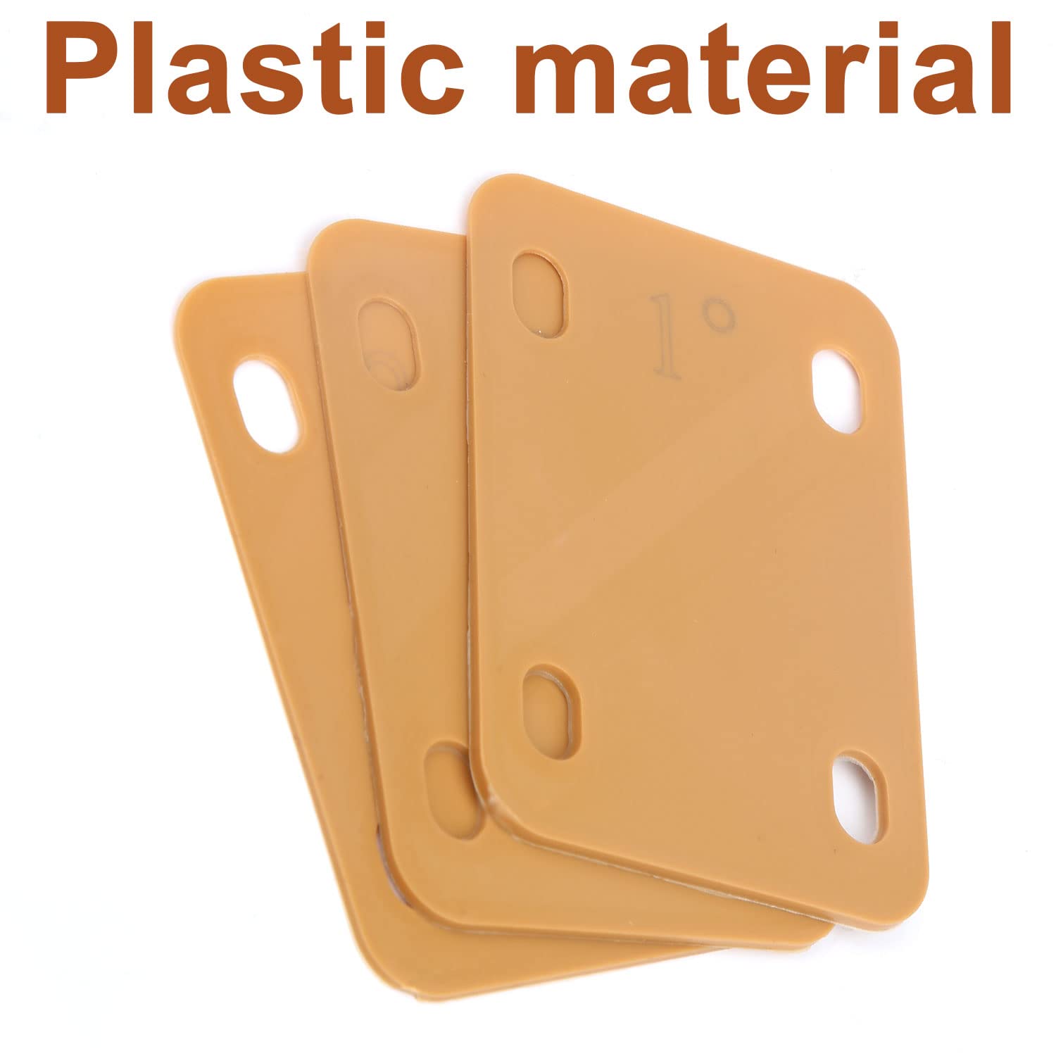 3szt. Podkladki pod Gryf Gitary, Plastik Szyjka Gitary do Ochrony Szyi Gitary z 3 Stozkami 0,25° 0,5° i 1° Uszczelka pod Gryf Gitary do Gitary Elektrycznej Gryf Basowy Ochrona Naprawa (Khaki)