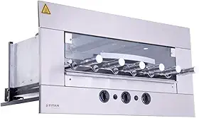Churrasqueira a Gás de Embutir para 6 Espetos Age GN 220V Titan