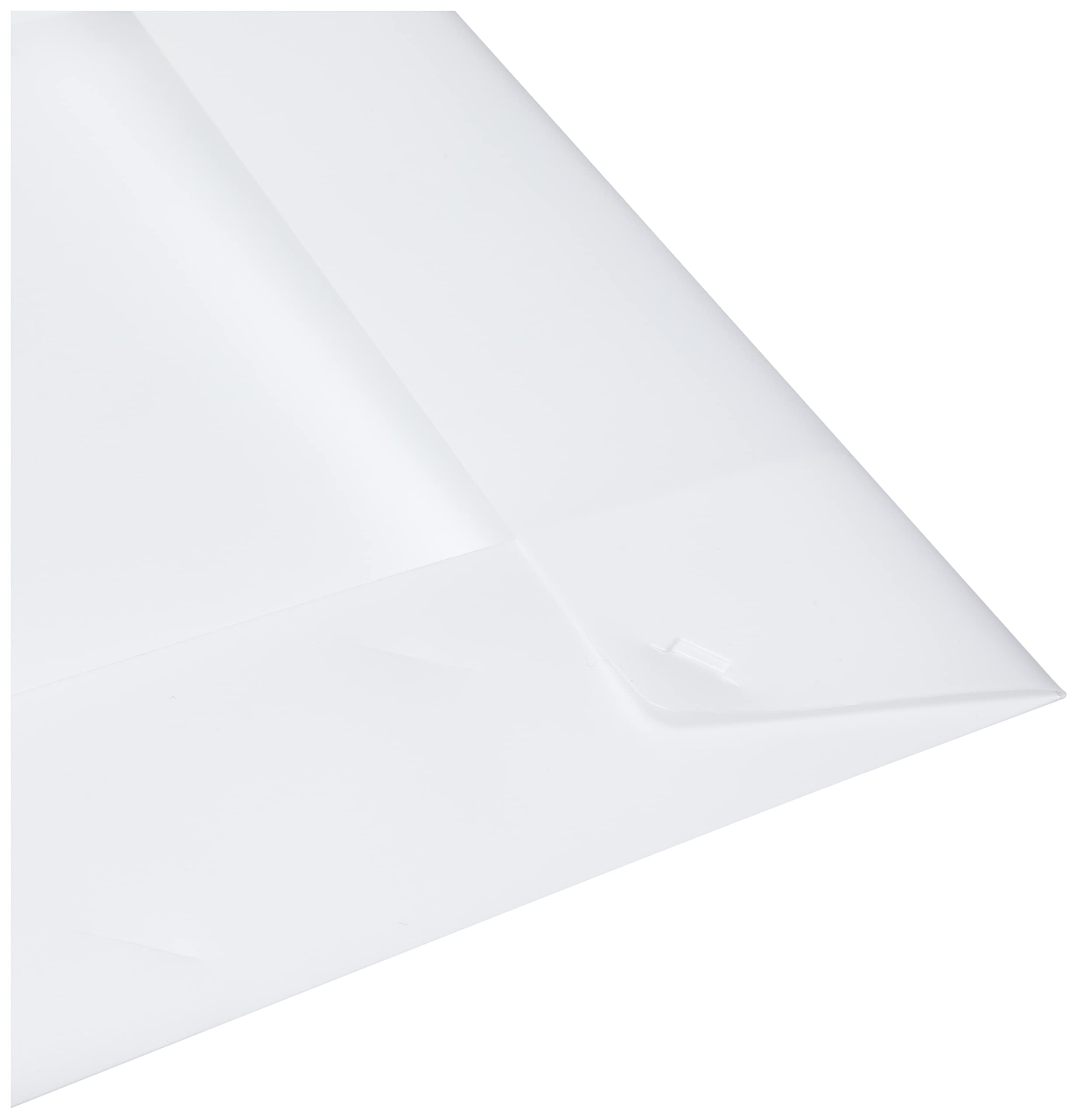 Chemise à 2 rabats personnalisable CARTOCOM de. En polypropylène. Coloris Blanc. - Lot de 10