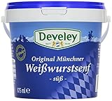 das Original aus Bayern DEVELEY Original Münchner Weisswurst Senf, 3er Pack (3 x 875 ml)