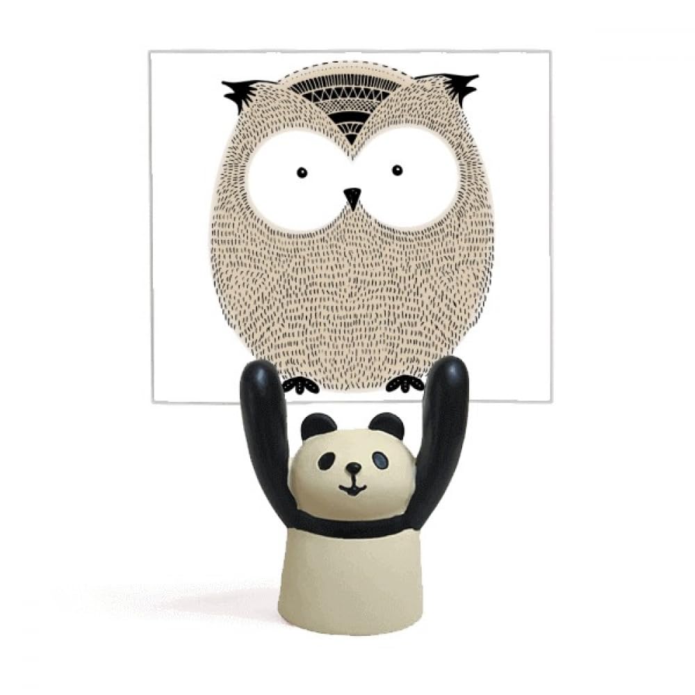 Porte-mémo panda mignon pince photo note support décoration table - 4
