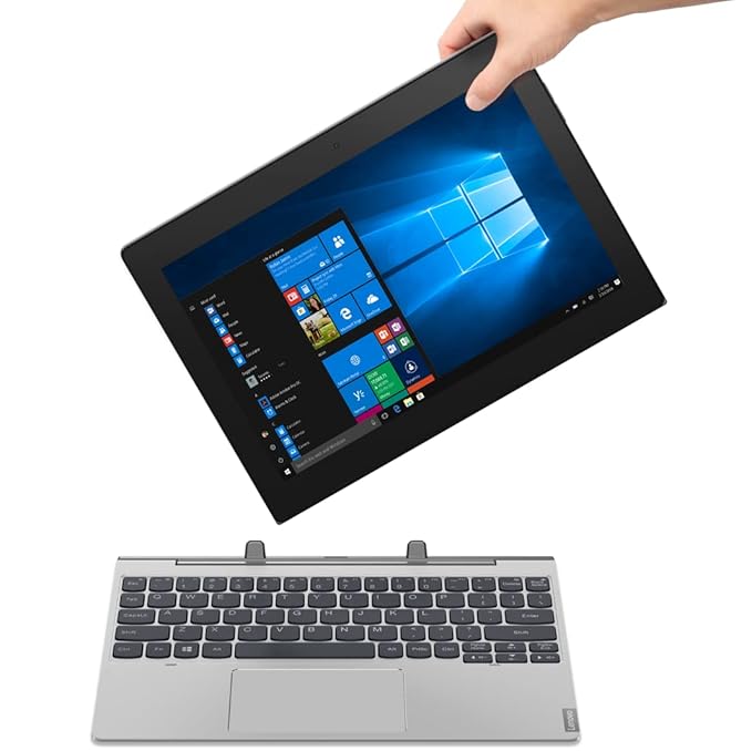 Lenovo IdeaPad D330 Intel Celeron N4020 10.1″ (25cm)HD IPS Detachable 2-in-1 Laptop (4GB/128GB eMMC/Windows 10/1 Yr Warranty/Mineral Grey/1.1Kg), 82H0001YIN at Rs. 21297