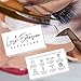 Lash Aftercare Extension Care Cards | 50 pack | Eyelash False 2 x 3.5” inches symbols 2-3 week refill instructions minimalist gold foil appearance pink white and black how to care for your extensions