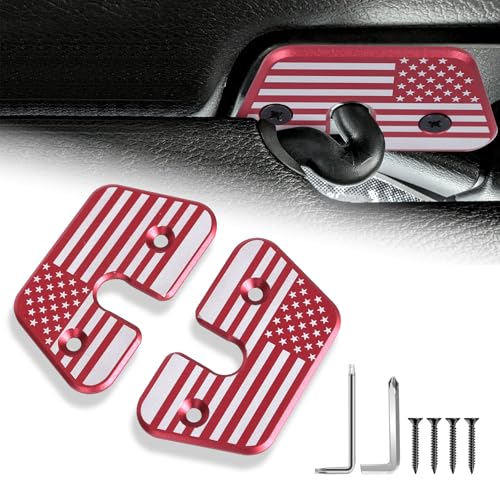 Sun Visor Repair Kit for Jeep Wrangler JK 2018/Wrangler JL 2018-2023/Gladiator 2020-2023 Car Accessories, Upgraded Aluminum Alloy Sun Visor Clips Used for Repairing Vehicle Sagging Sun Visors