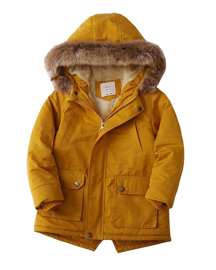 Boys Girls Winter Outwear Coats, Kids Warm Outfits,Windproof Jacket for Toddler 1-8Y