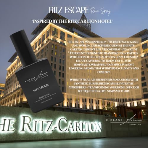 Ritz Escape "Inspired by The Ritz Carlton" – Luxury Room Spray for Home & Linen | Long-Lasting Air Freshener & Odor Eliminator | Sophisticated Fragrance with Citrus, Jasmine & Musk Notes (4oz) - Thumbnail 3