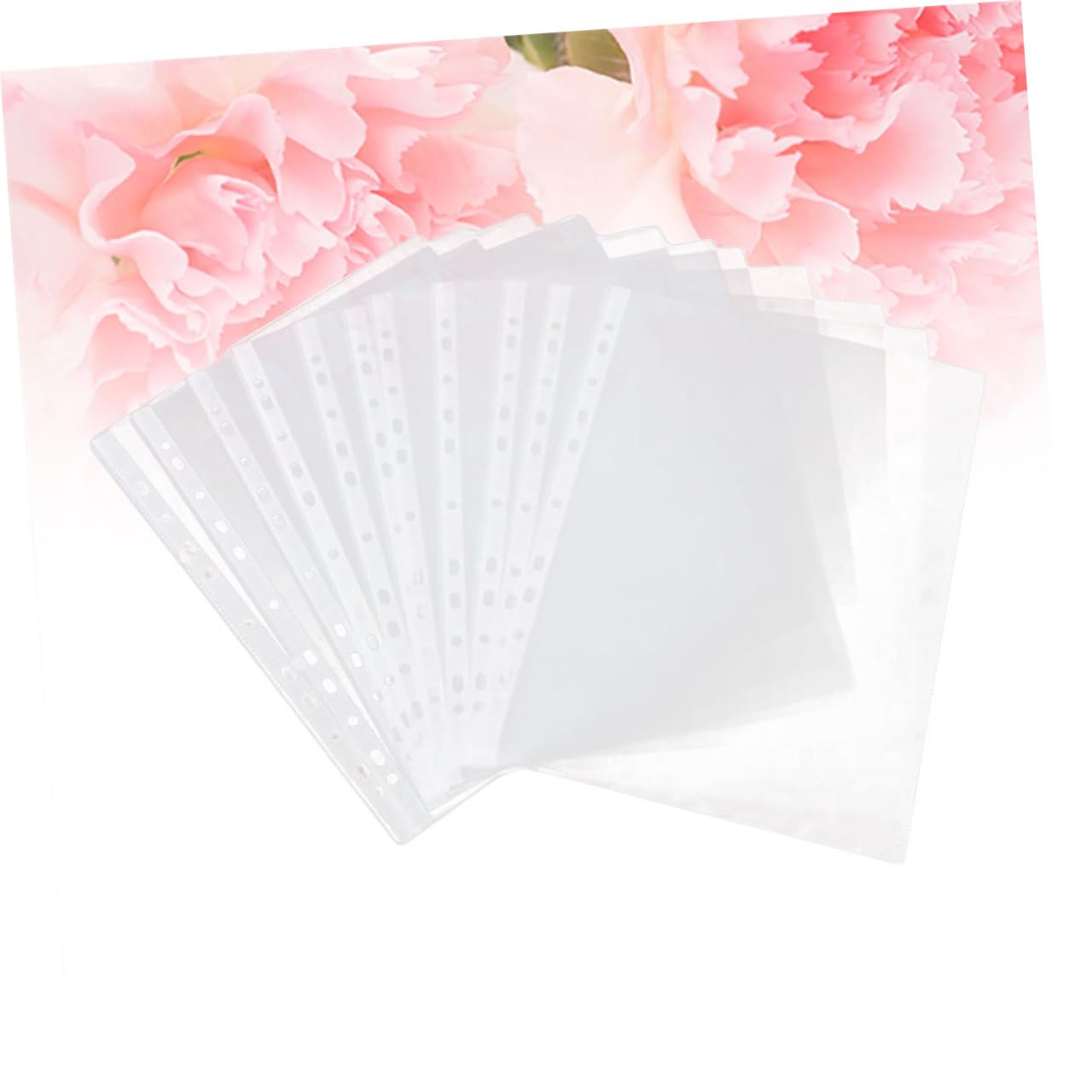 Buste Trasparenti A4 11 Fori Pvc 100 Pezzi per Raccoglitore