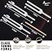 Tuning Forks for Healing (128Hz, 256Hz, 512Hz) Chakra Balancing Medical-Grade Chakra Set-Tuning Fork Set Frequency Healing Devices for Yoga, Sound Therapy, Musical Instruments, Meditation Accessories