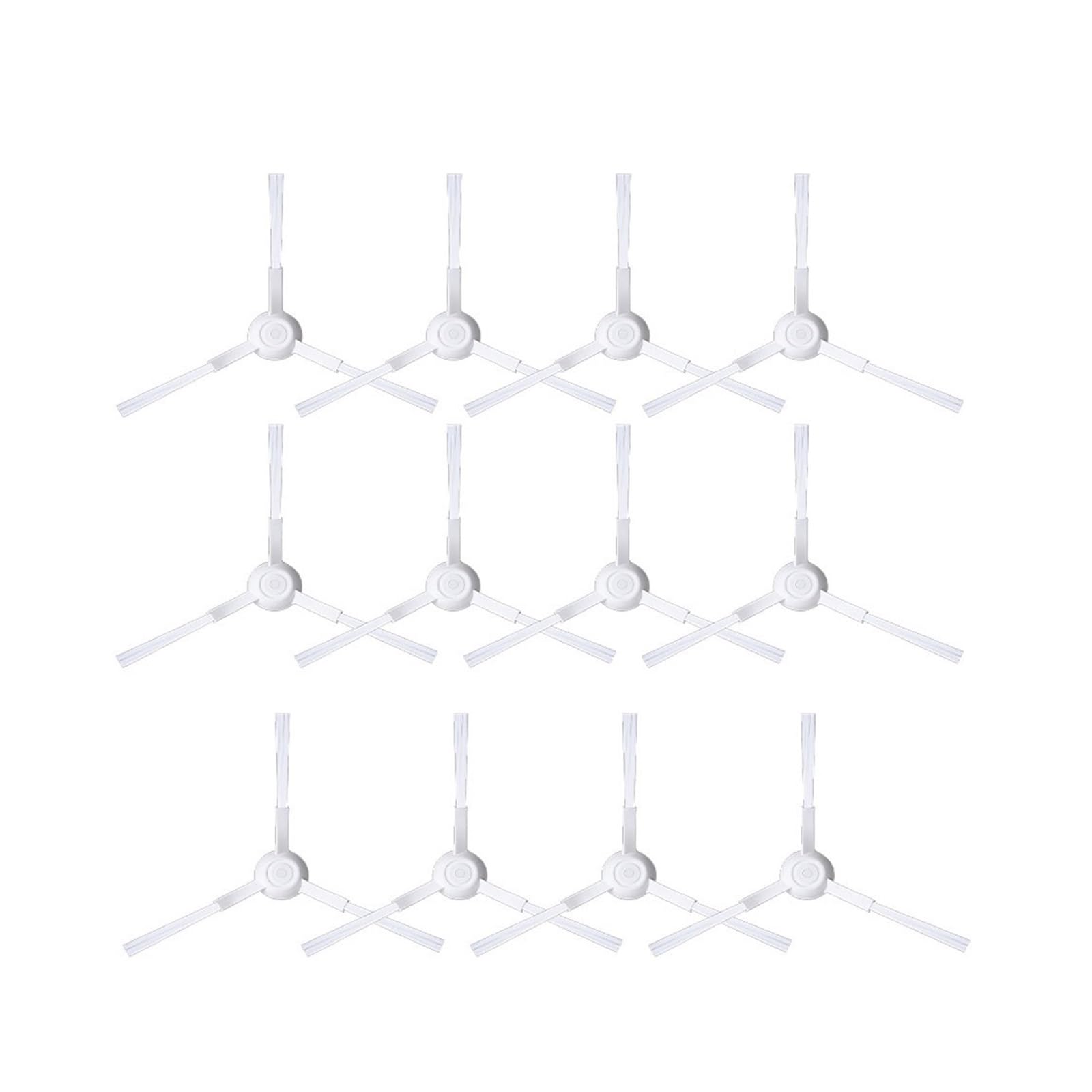 YCENJEPSAZ Compatible For Xiaomi, Side Brush 3C Plus S20 D106 E10C E12 E10 B112 C103 Sweeping Robot Vacuum Cleaner Triangle Side Brush Spare Parts(12pcs brush)