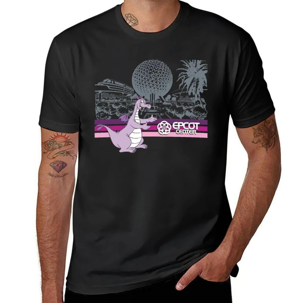 Welcome to Epcot Center T-Shirt Customized t Shirts Custom t Shirt Mens Graphic t-Shirts Black L