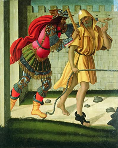 Tableau Botticelli le Chemin du Calvaire impression sur toile de décoration murale 60x90cm