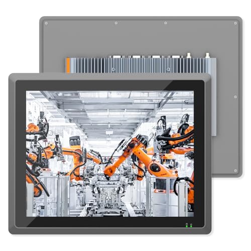 Image of 15 inch Fanless Industrial Panel PC, All-in-One Touchscreen Computer | IP65 10-Point Touch Capacitive Screen,1024x768HD Embedded Monitor,Windows 10 Pro,for Factory,Kiosk(i3-7th,8GB RAM 128GB SSD)