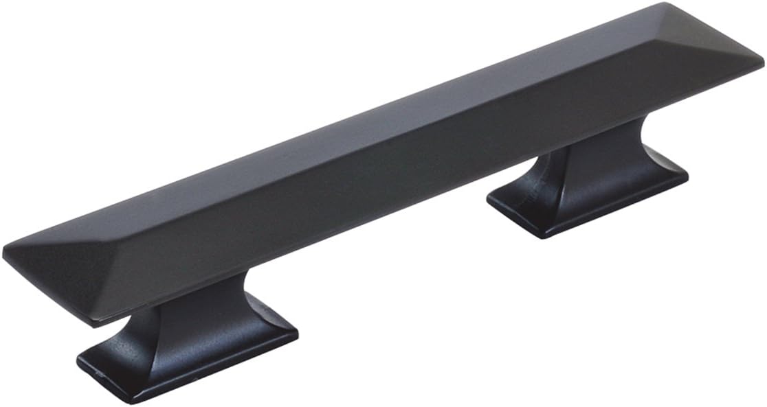 Hickory Hardware 10 Pack Solid Core Kitchen Cabinet Pulls, Luxury Cabinet Handles, Hardware for Doors & Dresser Drawers, 3 Inch & 3-3/4 Inch (96mm) Hole Center, Oil-Rubbed Bronze, Bungalow Collection