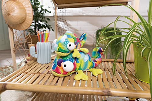 NICI Kuscheltier Chamäleon Candymon 25 cm – Stofftier aus weichem Plüsch, schillerndes Plüschtier zum Kuscheln und Spielen, für Kinder & Erwachsene, 48958, tolle Geschenkidee, bunt