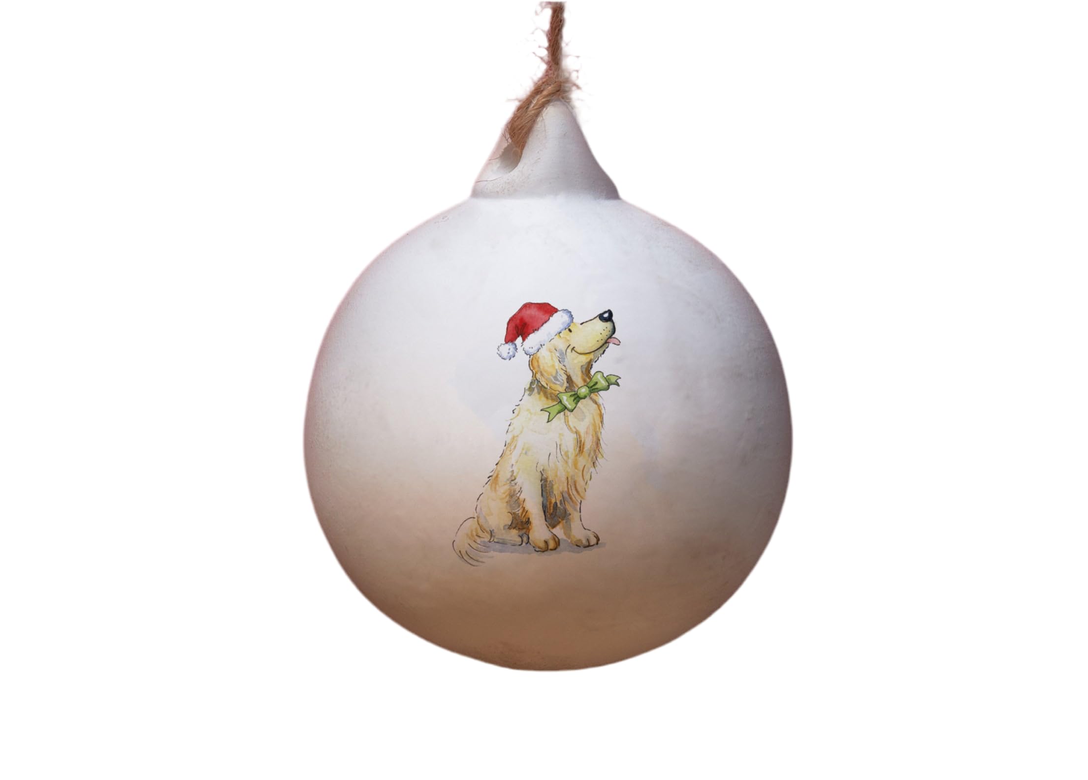 Image Industry Golden Retriever Ceramic Bauble - Tree Decoration - Christmas Decorations Dog Gift - Dog Lovers