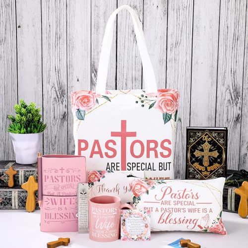 8 Pcs Pastor's Wife Appreciation Gift Set for Christian, Pink - Image 4