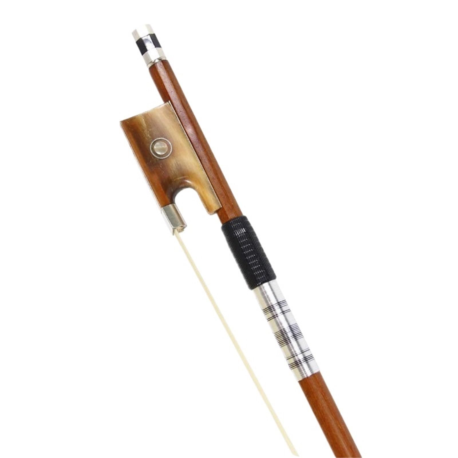 Arco Violín Profesional Arco de violín de madera brasileño cola de caballo natural grado de rendimiento 4/4 3/4 1/2/ 1/4 1/8 tamaño arco(4/4)