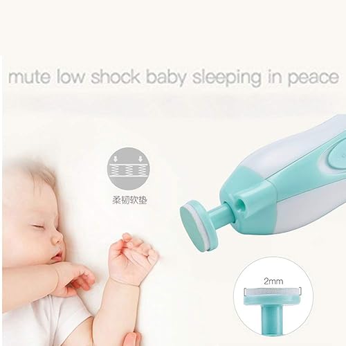 Miniatura 6 de Lima de uñas para bebé, lima eléctrica, cortador de uñas para bebé y cortaúñas con seguridad ligera para recién nacidos, niños o adultos