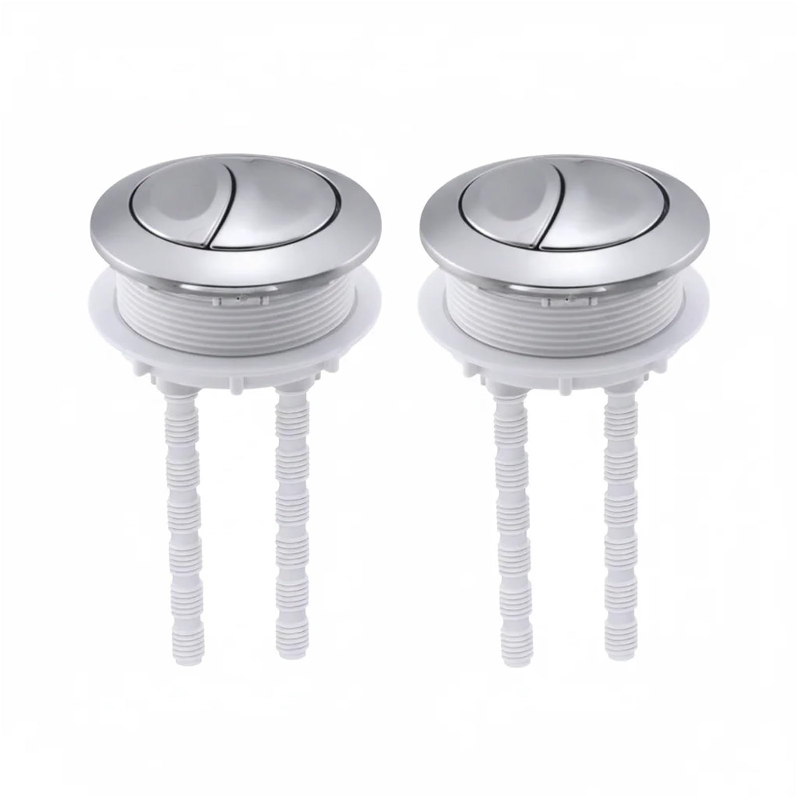 Kxaoxgrc One Color Toilet Push Button Flush Replacement, Toilet Flusher Replacement Kit 4Pcs Dual Flush Button Abs Bathroom