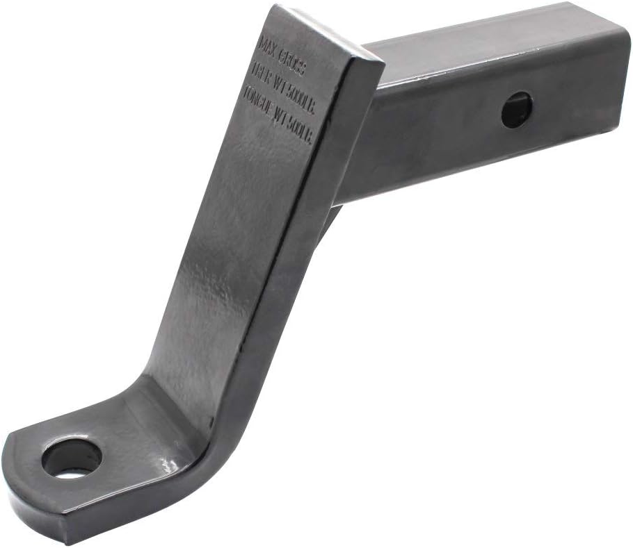 Quick Products QP-HS2807 Class III Trailer Ball Mount - 6" Drop, 4" Rise - 5000 lbs. (Gloss Black Powder-Coat Finish)