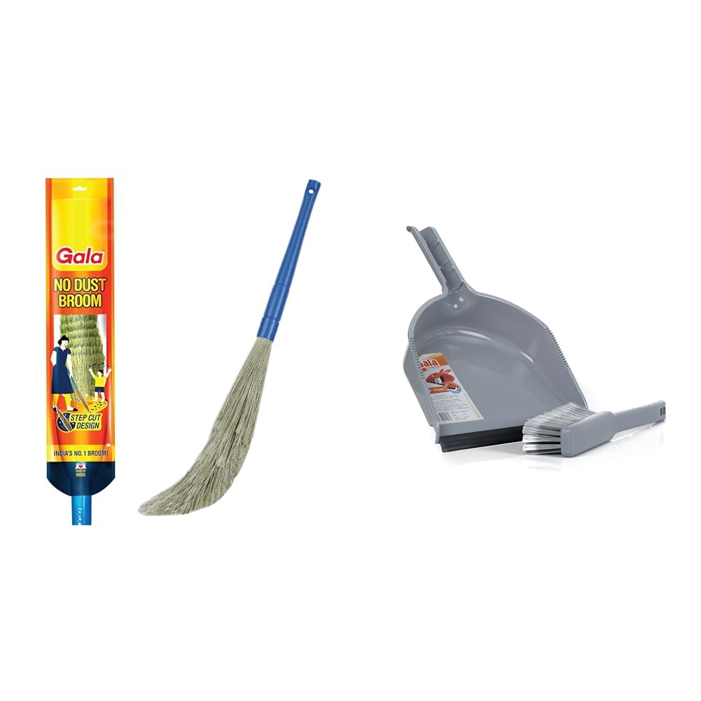 Gala No Dust Broom for Floor Cleaning, Broom Stick for Home Floor Cleaning, Jhadu for Home Cleaning,