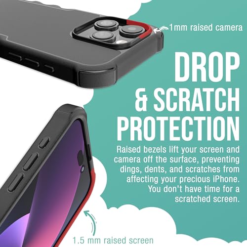 Image of Smartish - Leaf Me Alone - iPhone 15 Pro MagSafe Armor Case - Gripzilla [Rugged & Tough] Heavy Duty Armor Case - Fits iPhone 15 Pro