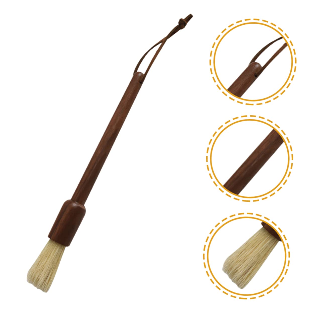 4 Piezas Cepillo de limpieza para cafeteras cepillo de máquina de detalle cafeteras expreso Cafe molido café cepillo de limpieza con mango de madera concentrarse